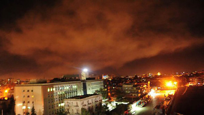 Hiện trường vụ không kích Syria của liên quân Mỹ, Anh, Pháp